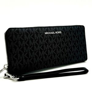 Michael Kors Large Continental Wallet Black Signature